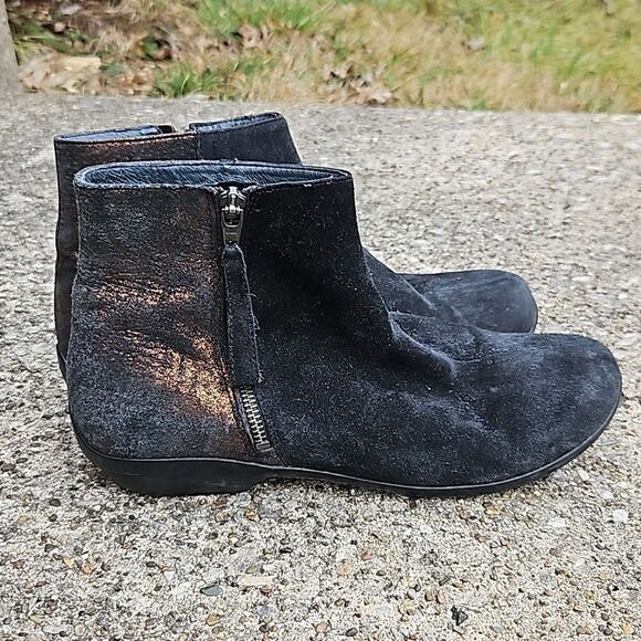 Dansko Otis black metallic bronze ankle boot size 41 - Picture 6 of 9